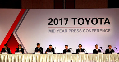 Toyota คาดยอดขายรวมปีนี้ 830,000 คัน เพิ่ม 8% จากปีที่แล้ว