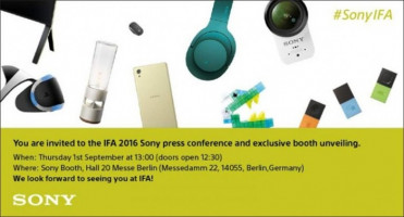 Sony ยกทัพผลิตภัณฑ์ใหม่ เปิดตัวในงาน IFA 2016 นี้