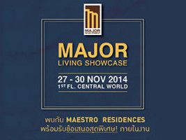 Major Development จัดงาน Major Living Showcase วันที่ 27 - 30 พ.ย. นี้