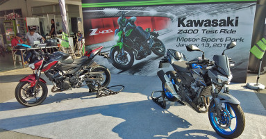 Kawasaki Test ร่วมสัมผัสรถมอเตอร์ไซค์เหล่าตัวแรงทางเรียบและทางฝุ่น นำโดย Z400 ใหม่