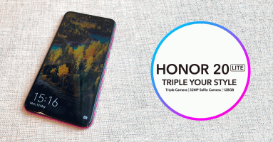 Honor 20 Lite สมาร์ทโฟนกล้องหลัง 3 ตัว ผสานดีไซน์นำสมัยและเทคโนโลยีสุดล้ำ ในราคาเพียง 7,990.-