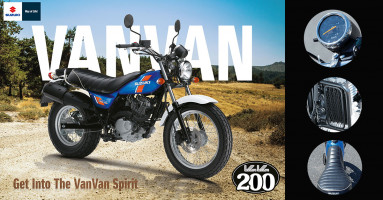 Suzuki VanVan 200 "Get Into The VanVan Spirit" มอเตอร์ไซค์สายลุย 3 สีใหม่