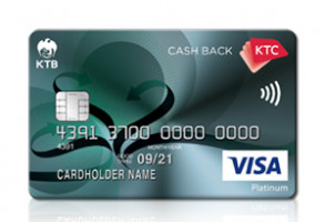 อันดับที่ 8: บัตรเครดิต KTC Cash Back Visa Platinum