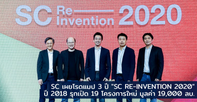 SC Asset เผยโรดแมป 3 ปี "SC RE-INVENTION 2020" รุกเปิด 19 โครงการใหม่ 19,000 ลบ. ในปี 2018