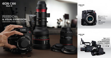 Canon EOS C300 Mark III พร้อมเลนส์ CINE-SERVO กล้องภาพยนตร์ระบบดิจิตอลรุ่นใหม่ สำหรับผู้ใช้งานกล้องถ่ายภาพยนตร์