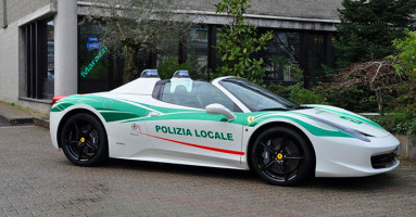 Ferrari 458 Spider จากรถของแก๊งมาเฟีย กลายมาเป็นรถตำรวจแห่งเมืองมิลาน