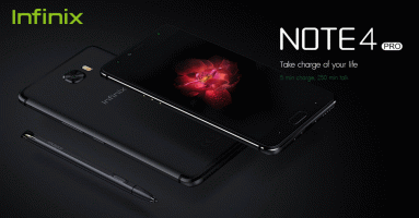 Infinix Note4 Pro มาพร้อมปากกาอัจฉริยะ Xpen แบตเตอรี่ความจุสูง 4,500 mAh พร้อมด้วย Xcharge 4.0