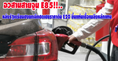 อวสานสายจูน E85! หลังรัฐเตรียมชงยกเลิกชดเชยราคา ดัน E20 ขึ้นแท่นเชื้อเพลิงหลักแทน