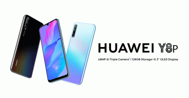 Huawei Y8p สมาร์ทโฟน Kirin 710F หน้าจอ OLED กล้อง 3 เลนส์ 48MP ราคาเบาๆ เพียง 6,990 บาท