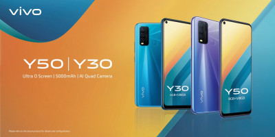 Vivo Y50 และ Vivo Y30 สมาร์ทโฟนรุ่นเล็ก แบตอึด จอใหญ่ เริ่มวางจำหน่าย 30 พ.ค. 63 นี้