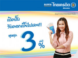 บัญชีเงินฝากออมทรัพย์เพิ่มค่าทันใจ ธนาคารไทยเครดิต