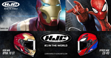 คุณก็เป็นฮีโร่ได้ ด้วยหมวกกันน็อก HJC Iron Man และ Spider-Man