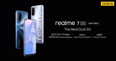 realme 7 5G สมาร์ทโฟน 5G พร้อมชาร์จเร็ว 30W Dart Charge หน้าจอลื่น 120Hz และกล้องหลัง 48MP ในราคา 9,999 บาท