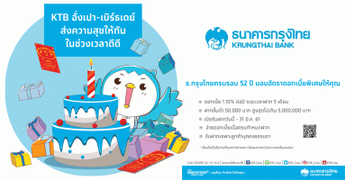บัญชีเงินฝากประจำพิเศษ อั่งเปา-เบิร์ธเดย์ ธนาคารกรุงไทย