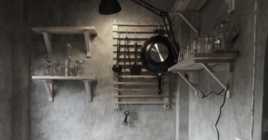 DIY ห้องครัวเล็กๆ สไตล์ Loft งบไม่ถึง 10,000 บาท