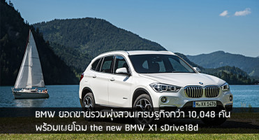 BMW ยอดขายรวมพุ่งสวนเศรษฐกิจกว่า 10,048 คัน พร้อมเผยโฉม the new X1