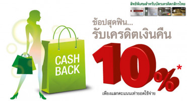 ช้อปสุดฟิน.. รับเครดิตเงินคืน 10% เมื่อซื้อสินค้าแบรนด์แฟชั่นชั้นนำที่ร่วมรายการ ด้วยบัตรเครดิตกสิกรไทย