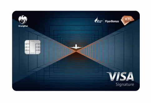 บัตรเครดิต KTC X - BANGKOK AIRWAYS VISA SIGNATURE-บัตรกรุงไทย (KTC)