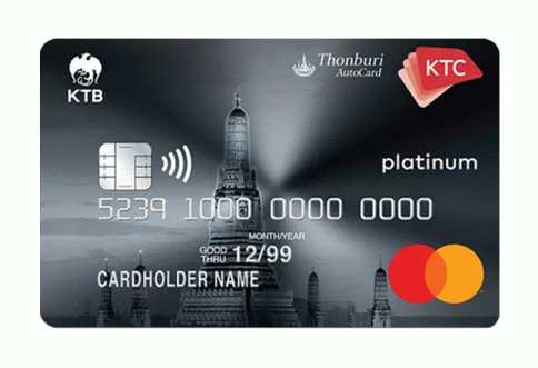 บัตรเครดิต KTC - THONBURI AUTO PLATINUM MASTERCARD-บัตรกรุงไทย (KTC)