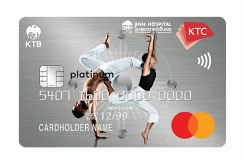 บัตรเครดิต KTC - BNH HOSPITAL PLATINUM MASTERCARD-บัตรกรุงไทย (KTC)