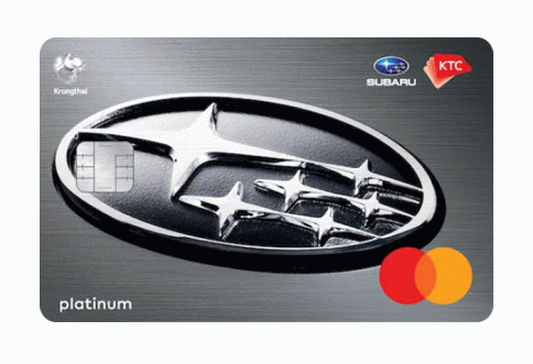 บัตรเครดิต KTC - SUBARU PLATINUM MASTERCARD-บัตรกรุงไทย (KTC)