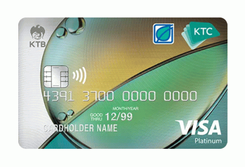 บัตรเครดิต KTC - Bangchak Visa Platinum-บัตรกรุงไทย (KTC)