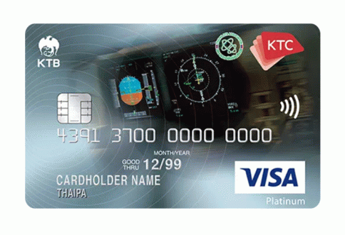 บัตรเครดิต KTC - Thai Pilot Association Visa Platinum-บัตรกรุงไทย (KTC)