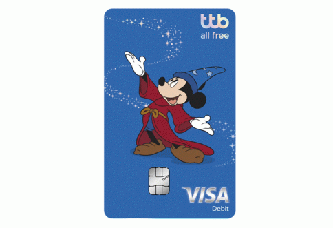 บัตรเดบิต ทีทีบี ออลล์ฟรี ดิสนีย์ (ttb all free Disney Debit Cards)-ธนาคารทหารไทยธนชาต (TTB)