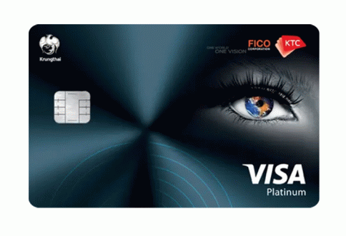 บัตรเครดิต KTC - FICO VISA PLATINUM-บัตรกรุงไทย (KTC)