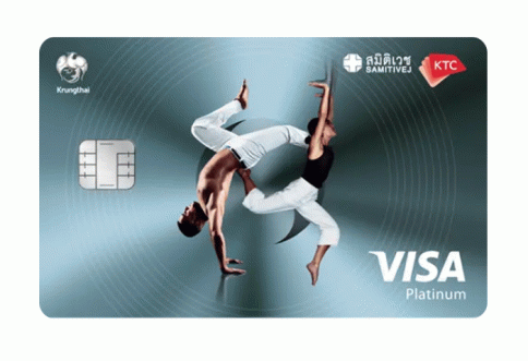 บัตรเครดิต KTC - SAMITIVEJ HOSPITALS VISA PLATINUM-บัตรกรุงไทย (KTC)