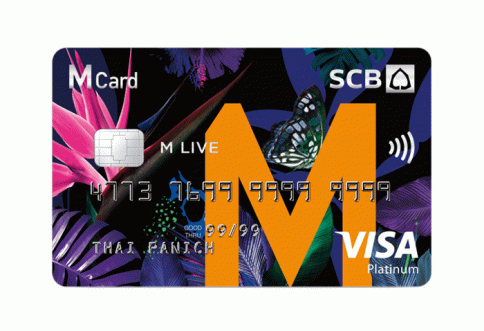 บัตรเครดิต SCB M Live Visa Platinum-ธนาคารไทยพาณิชย์ (SCB)