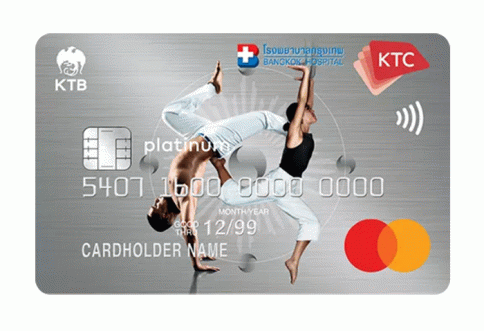 บัตรเครดิต KTC - BANGKOK HOSPITAL GROUP PLATINUM MASTERCARD-บัตรกรุงไทย (KTC)