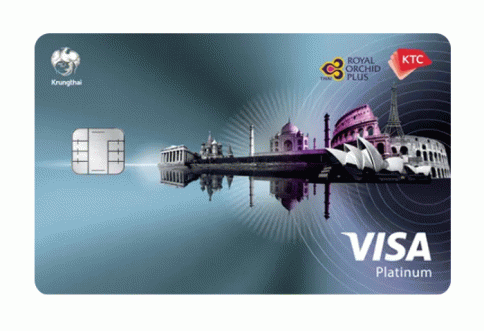 บัตรเครดิต KTC - ROYAL ORCHID PLUS VISA PLATINUM-บัตรกรุงไทย (KTC)