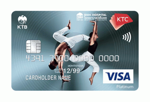 บัตรเครดิต KTC - BNH Hospital Visa Platinum-บัตรกรุงไทย (KTC)