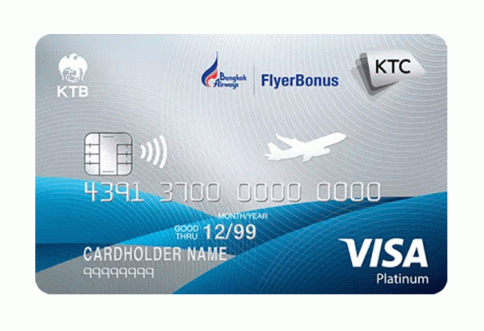 บัตรเครดิต KTC - Bangkok Airways Visa Platinum-บัตรกรุงไทย (KTC)