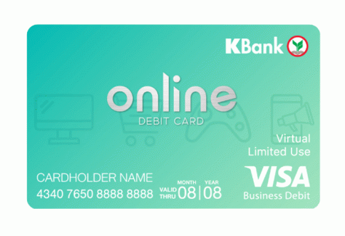 บัตรเดบิตออนไลน์กสิกรไทย-ธนาคารกสิกรไทย (KBANK)