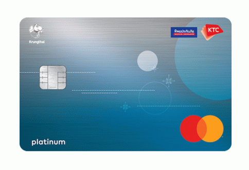 บัตรเครดิต KTC - DHIPAYA INSURANCE PLATINUM MASTERCARD-บัตรกรุงไทย (KTC)