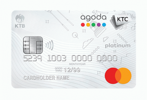 บัตรเครดิต KTC - AGODA PLATINUM MASTERCARD-บัตรกรุงไทย (KTC)