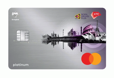 บัตรเครดิต KTC - ROYAL ORCHID PLUS PLATINUM MASTERCARD-บัตรกรุงไทย (KTC)