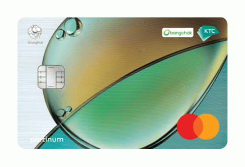 บัตรเครดิต KTC - BANGCHAK PLATINUM MASTERCARD-บัตรกรุงไทย (KTC)