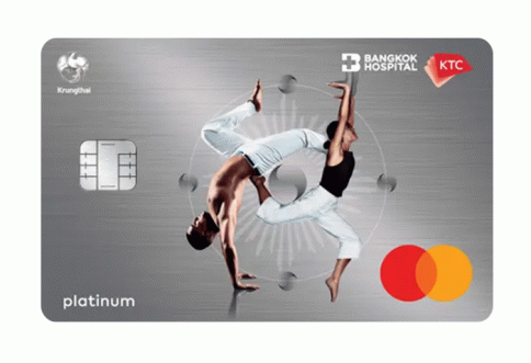 บัตรเครดิต KTC - BANGKOK HOSPITAL GROUP PLATINUM MASTERCARD-บัตรกรุงไทย (KTC)