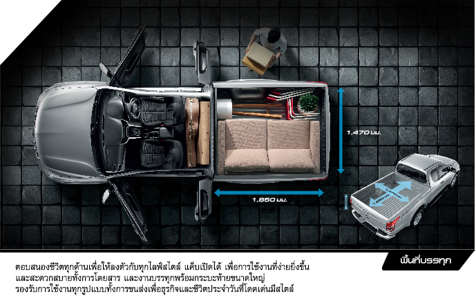 Mitsubishi Triton Plus Mega Cab 2.4 MIVEC GLS NAVI A/T มิตซูบิชิ ไทรทัน ปี 2015 : ภาพที่ 16