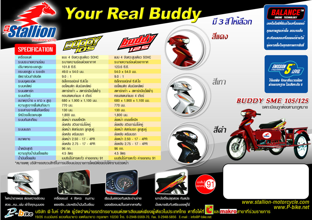 Stallions Buddy 125 Max สตาเลียน ปี 2009 : ภาพที่ 3