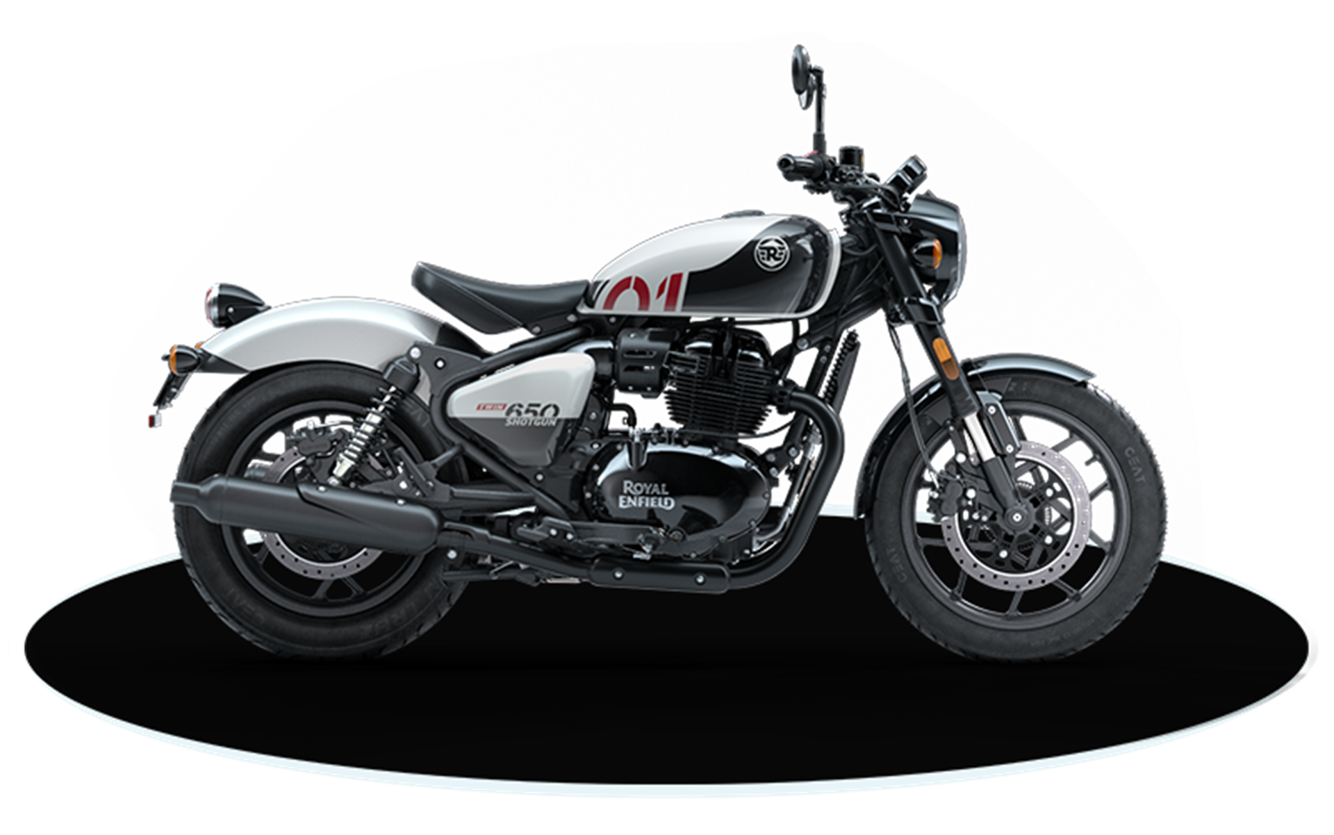Royal Enfield Shotgun 650 Stencil White โรยัล เอ็นฟีลด์ ปี 2024 : ภาพที่ 2
