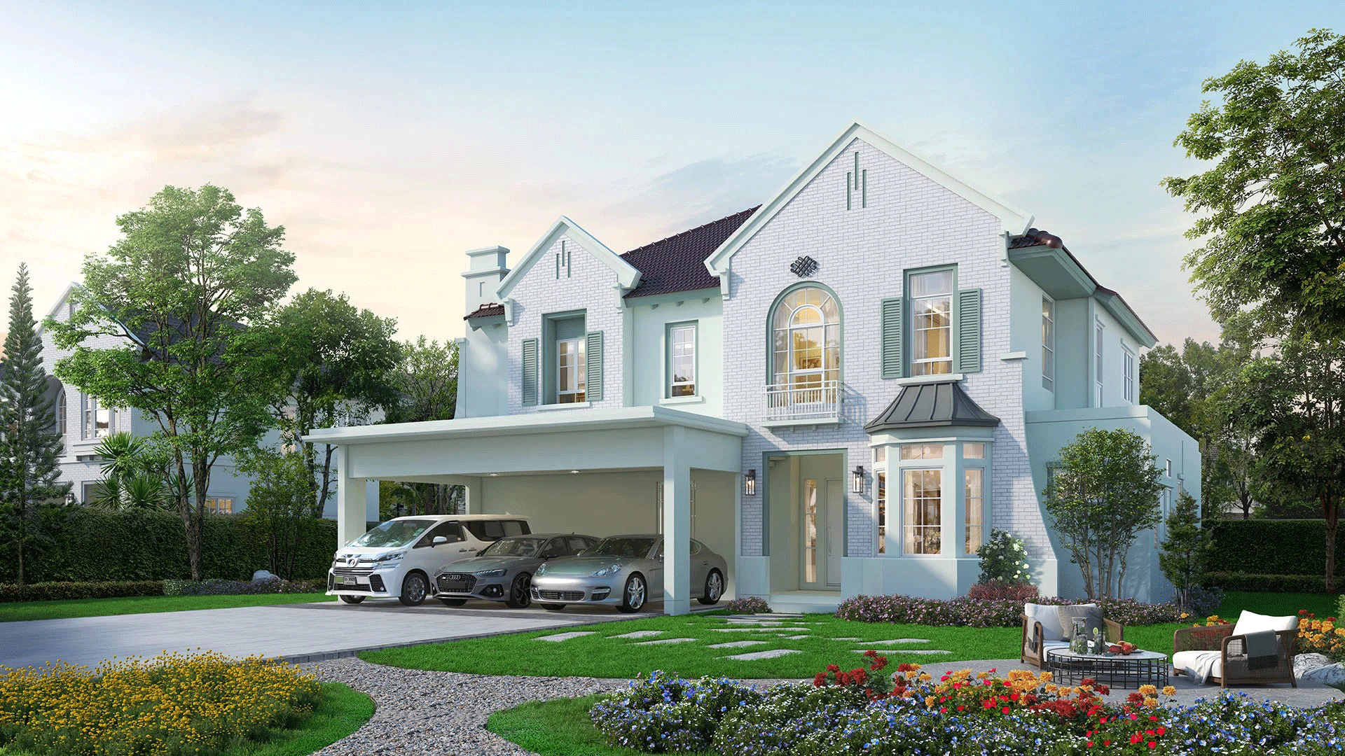 บ้านแลนด์แอนด์เฮ้าส์ Land & Houses Land and Houses ชัยพฤกษ์ Logo